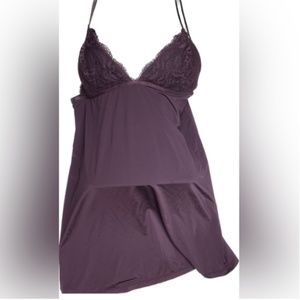 LS MAROON Slip-on Nightie, M *P1046